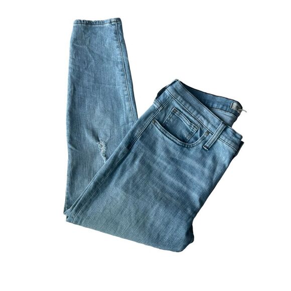 Madewell High Rise High Waist  Light Rinse Button Front  Skinny Jeans sz 31 - Picture 2 of 13